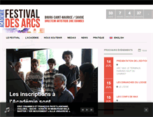 Tablet Screenshot of festivaldesarcs.com